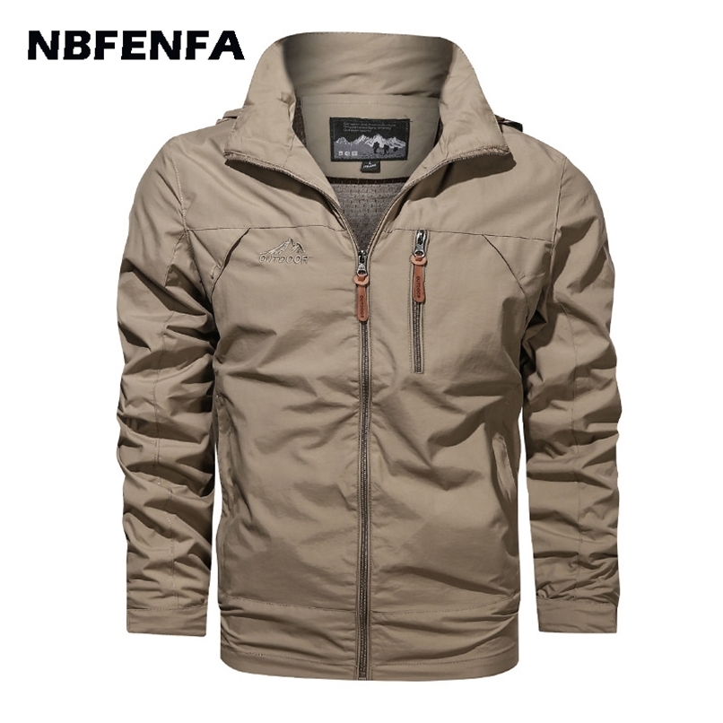 

Men Jackets Waterproof Male Outdoor Coats Outwears Windbreaker Windproof Spring Autumn Jacket Camping Hiking Clothing Coat LA319 211029, Grey