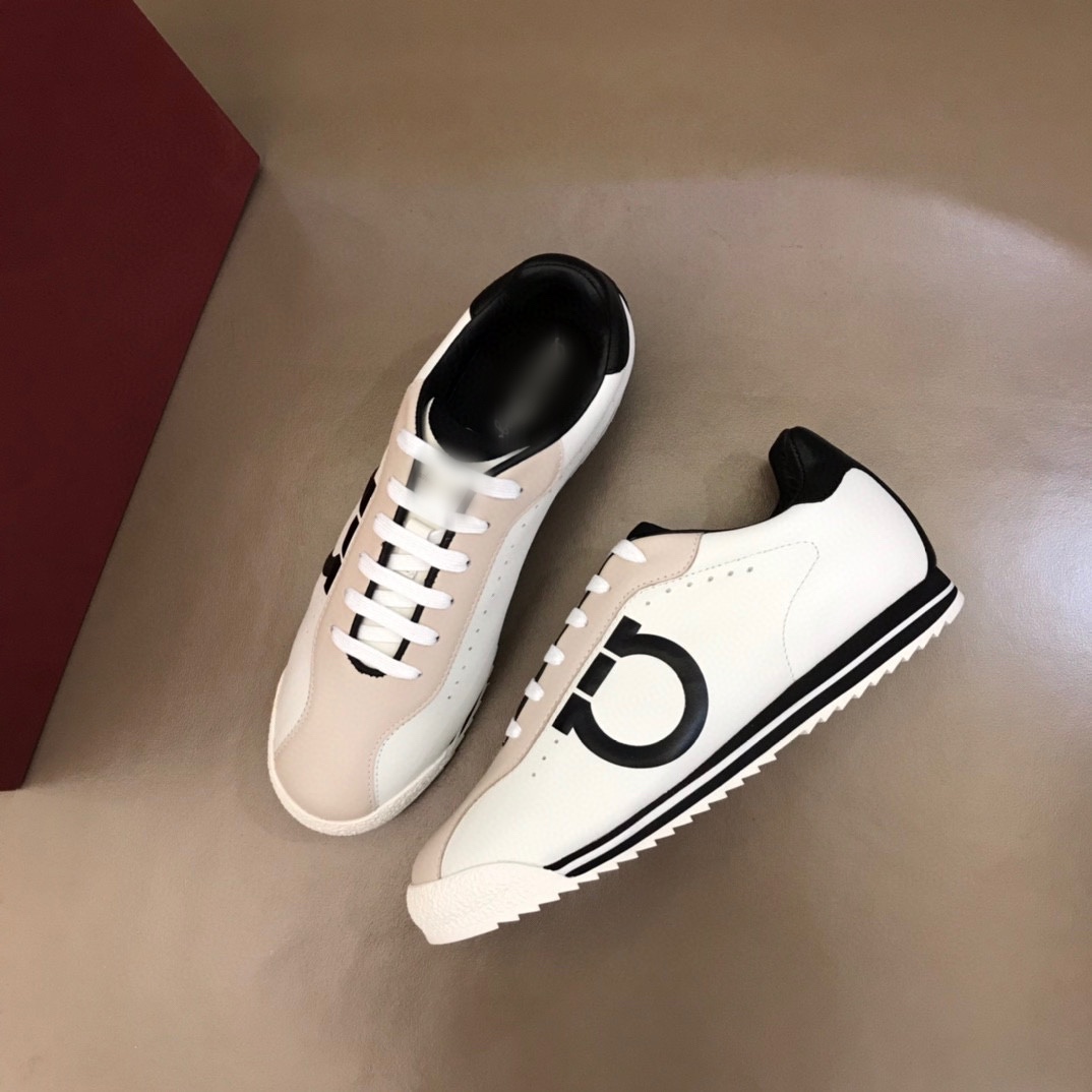 

Fashion men designer dress shoes letter printed lace up streetwear Luxury Mens party sports casual shoe with original box, Beige