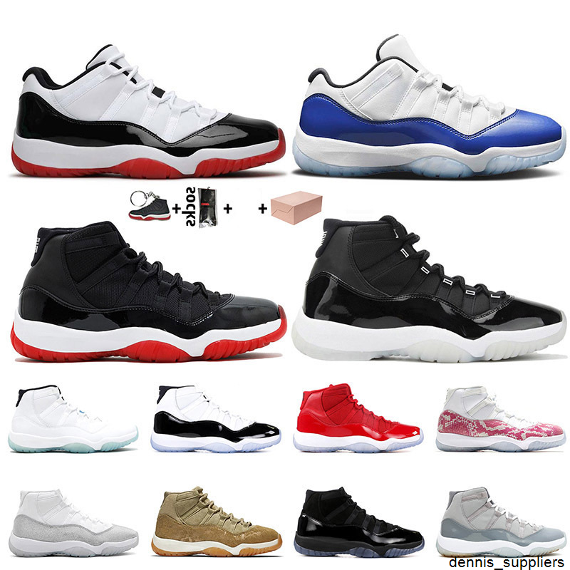 

With Box 2021 Jumpman 11 11s Womens Mens Basketball Shoes Concord Blue Bred 11 25th Anniversary Metallic Silver Big Size 13 Trainers Sneaker, #9 high gamma blue 36-47