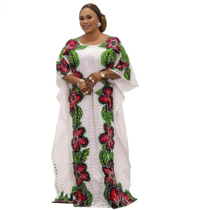 

Ethnic Clothing White Long Maxi Dress African Dresses For Women 2021 Winter Clothes Dashiki Sexy Hollow Out Boubou Robe Africaine Femme