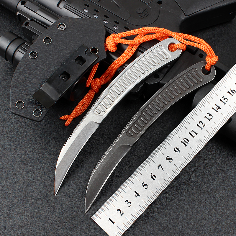 

speed small straight knife 440C straight fixed blade tactical self-defense EDC knife camping hunting defensive knifeOutdoor knif