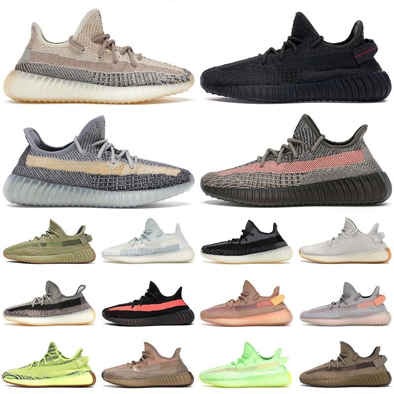 

2021 Kanye V2 Men Women Shoes 3M sneakers West Yecheil Ash Stone Blue pearl Fade Antlia carbon Natural earth cinder zyon white reflective, Other