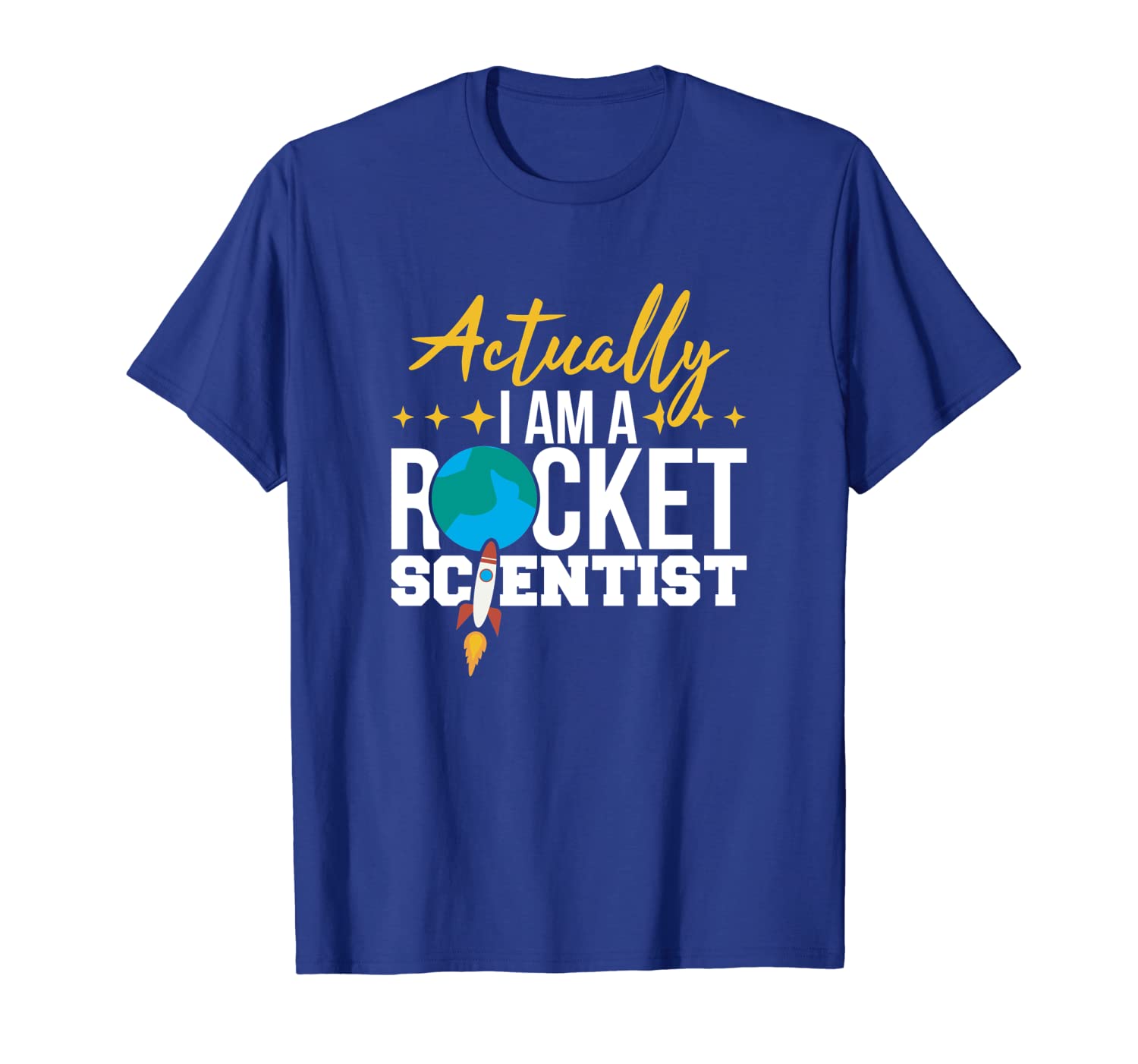 

actually i am a rocket scientist fun engineering t-shirt, White;black