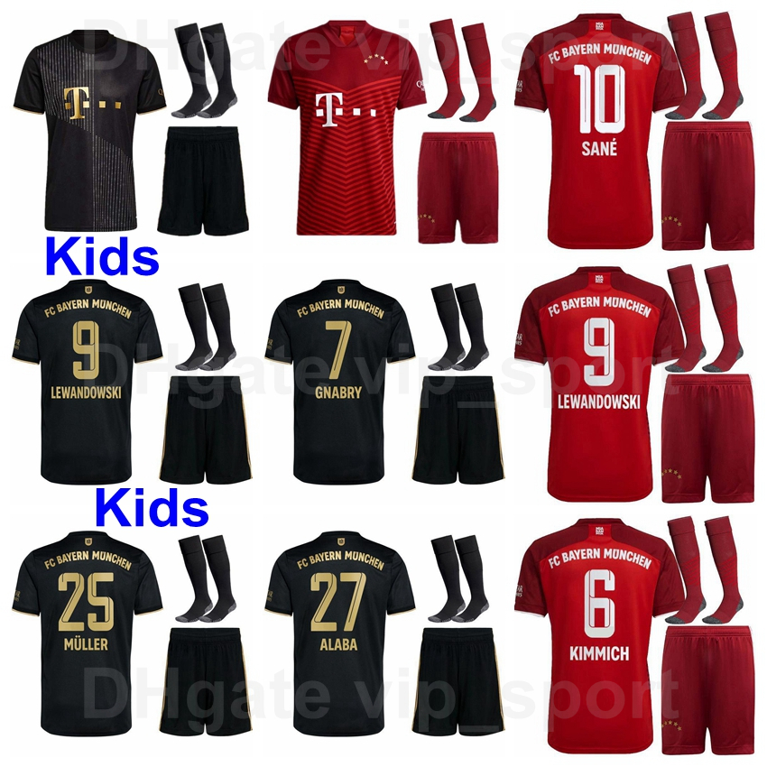 

Kids Bayern Munich Youth LEWANDOWSKI Jersey Socks Set Soccer GNABRY SANE COMAN MULLER KIMMICH GORETZKA 19 DAVIES PAVARD MUSIALA HERNANDEZ Football Shirt Kits, Kids red