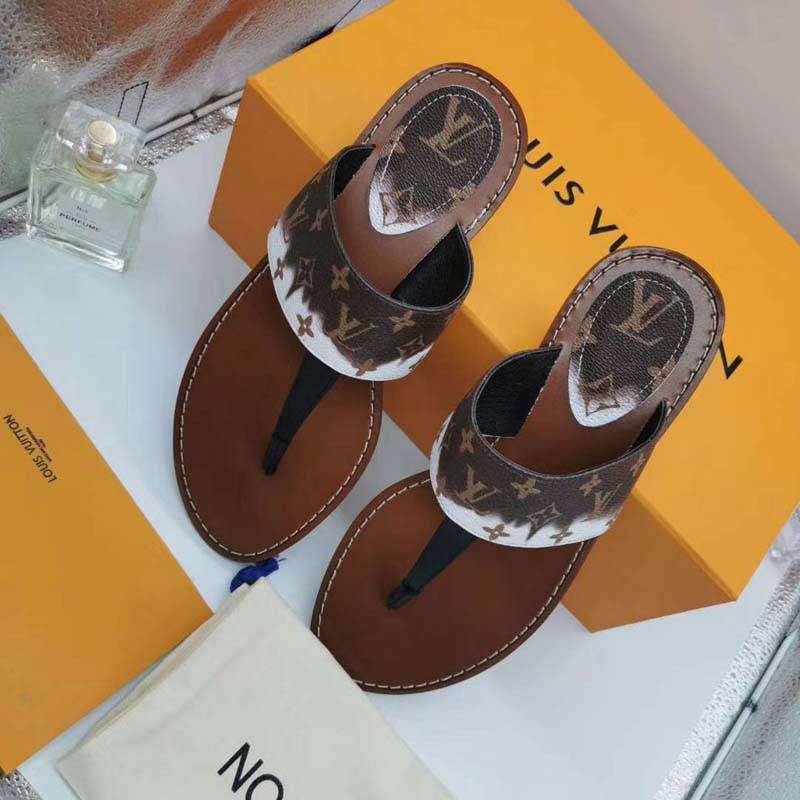 

Luxury Brand Sandals Designer Slippers Slides Floral Brocade Genuine Leather Flip Flops Women Shoes Sandal dqbag 089, Box
