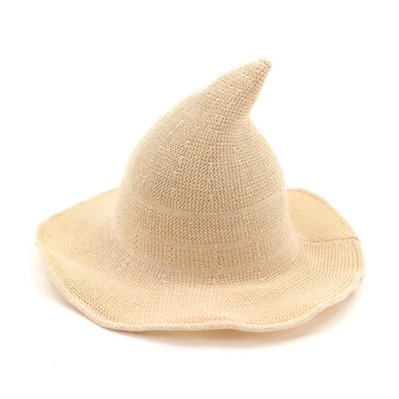 

Women Hats Summer Spring Solid Bucket Wide Brim Pointed Straw Cute Outdoor Handmade Beach Men Sun, Pink