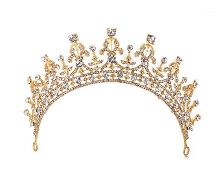 

Queen Tiaras And Crown With Crystal For Womens Birthday Girls Prom Halloween Bridal Party Mother's Day Gift Hair Clips & Barrettes, Golden;silver