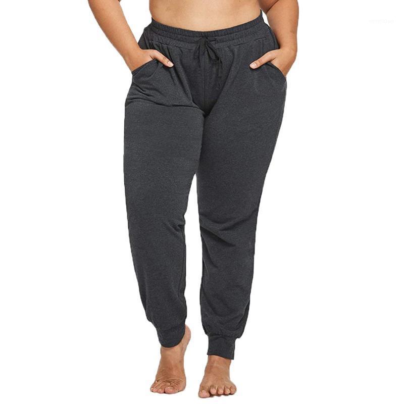 

Women Sport Drawstring Jogging Pants Plus Size XL-5XL Loose Sportwear Trousers Female Fashion Casual Streetwear Cargo Pants#J30 Women's & Ca, Black;white