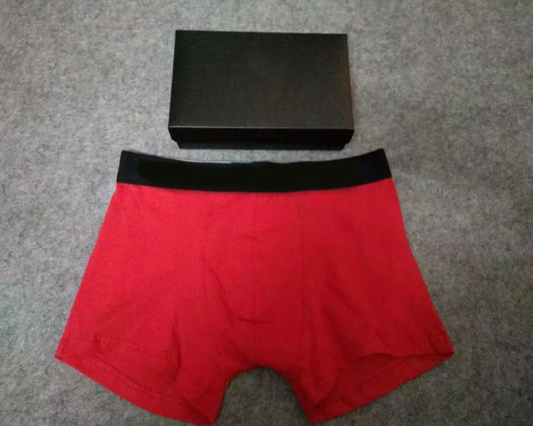 

Underpants High quality letters Cotton Panties Breathable Men's Boxer's Solid Comfortable Shorts Underwear, 5#