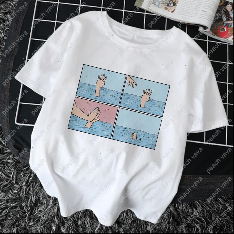 

womens funny spoof print t shirt van gogh art personality vogue retro tees summer harajuku casual loose women clothing, White