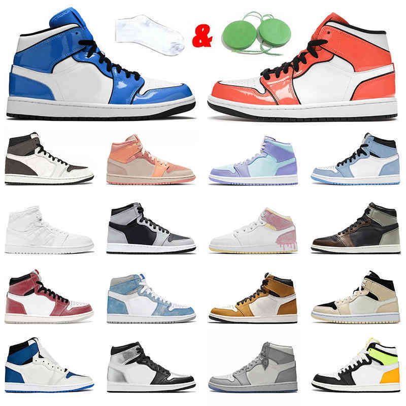 

Turf Orange Jumpman 1 1s Basketball Shoes Men Women Signal Blue Designer Cactus Jack Retro White Quilted Chicago Sneakers Trainers Outdoor, C40 white quilted 36-46