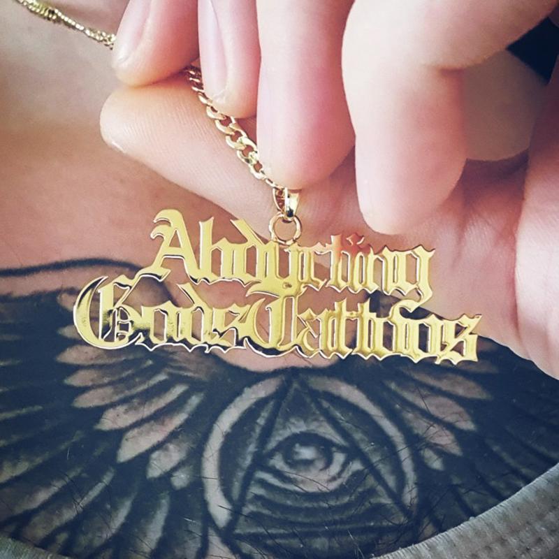 

Pendant Necklaces DODOAI Cuban Chain Name & Letters Custom Charm For Men Women Gold Plated Hip Hop Jewelry Birthday Gift