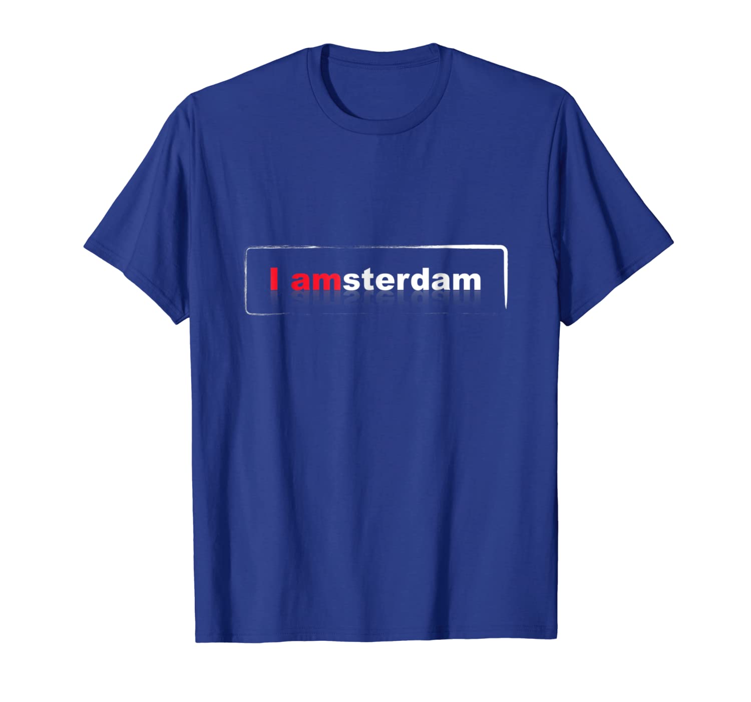 

I Amsterdam T-shirt Cool Netherland Dutch Travel Gift, White;black