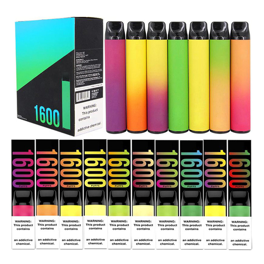 

Puff Bar XXL Disposable Electronic Cigarettes 1600 Puffs Vape Pen Pre-filled 4ml Pods 850mAh Battery Bars Puffbar Pod Device Vapes