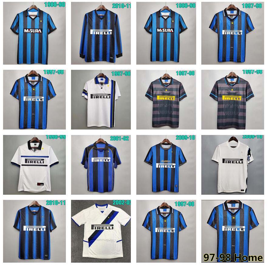 

Inter finals Soccer jerseys 2009 2010 MILITO BATISTUTA SNEIJDER ZANETTI 10 11 02 03 08 09 Retro Pizarro Football 1997 1998 95 96 97 88 89 Djorkaeff Baggio RONALDO, Guomi 1999-00 home