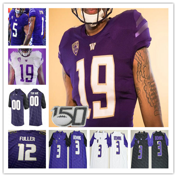 

Ncaa Washington Huskies Dylan Morris Football College Jersey Sean McGrew Terrell Bynum Jackson Sirmon Kyler Gordon Jalen McMillan Taj Davis Cade Otton Pleasant, Man black with 150th