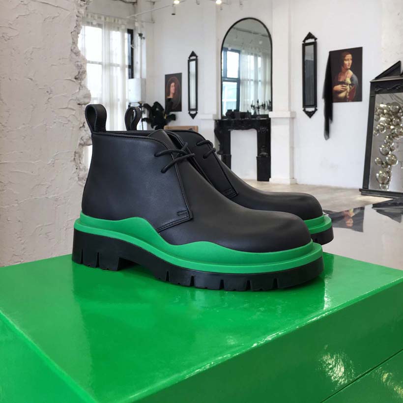 

Fashion Designer Boots Ankle boot Martin Chaelsea Booties Brown Cowhide Lining Green Box Packaging Thick Bottom Height 5.5 cm Green Black Luxury Shoes, #28