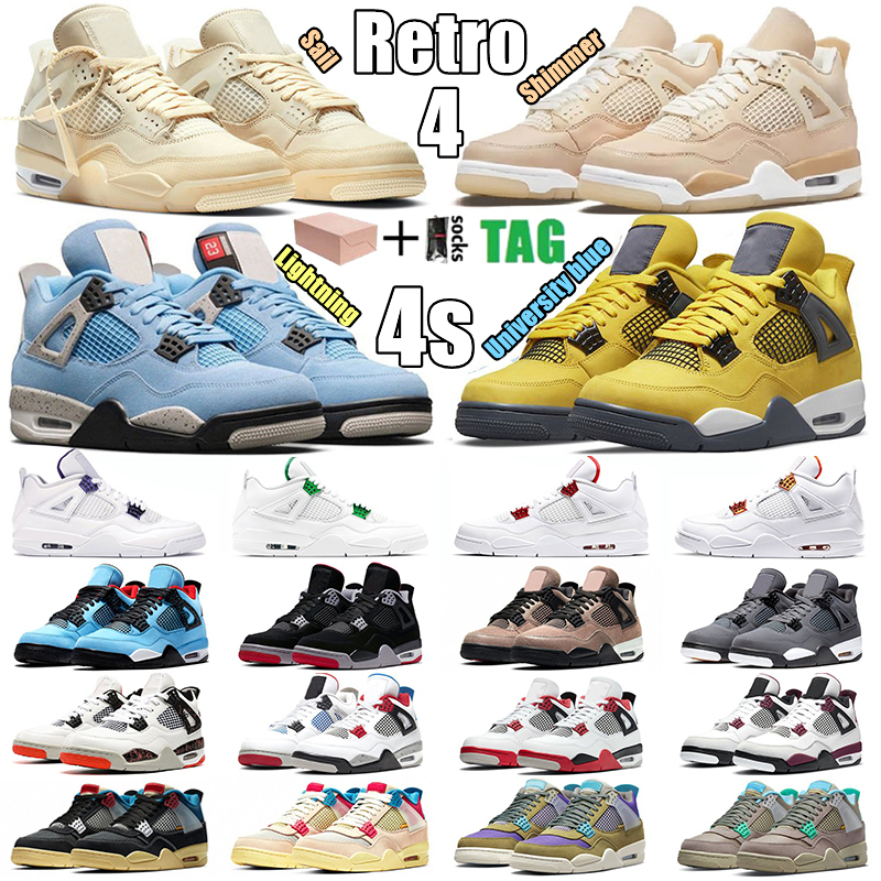 

Jumpman University Blue JORDÁN 4 4s Basketball Shoes Mens Women Cream Sail Red Lightnings Thunder Shimmer White Oreo Bred Ow Taupe Haze What Black Cement Cat Sneakers, I need look other product