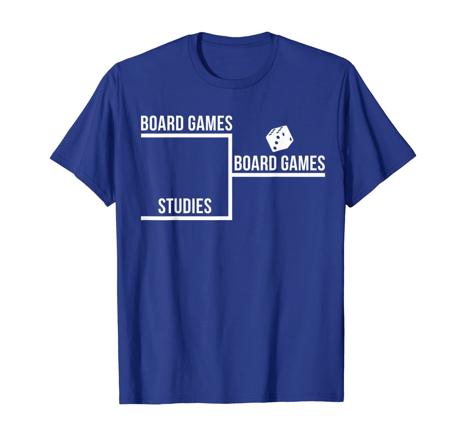 

Board Games Studies Bracket Gamer Gift T-Shirt, White;black