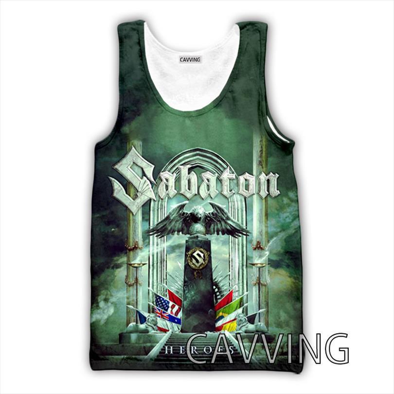 Fashion Women Mens 3d Print Sabaton Band Tank Tops Harajuku Vest Summer Undershirt Shirts Streetwear-image-711062958