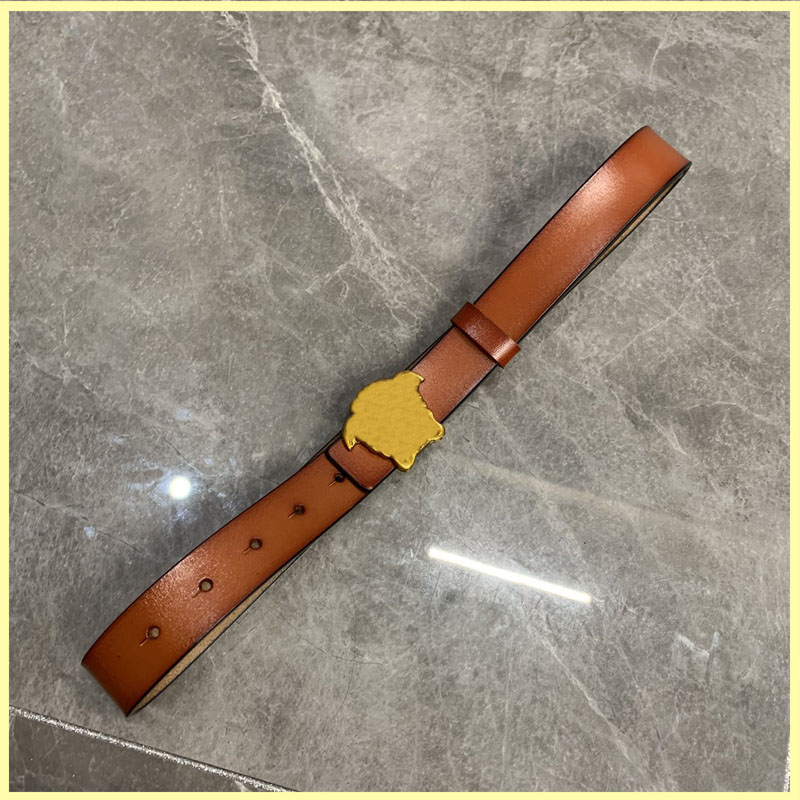 

Genuine Leather Men Designer Belts For Women High Quality Bronze Head Buckle Womens Luxury Belt Waistband Cintura Ceinture New21082001R, As pics