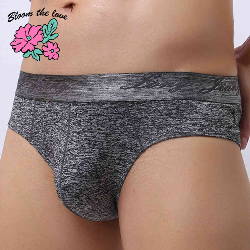 

Underpants [bloom the Love] Brand Brief Men Underwear Mens Briefs Comfortable Cuecas Masculina Homme Man Boxershorts Size S-xl 434lj, Black;white