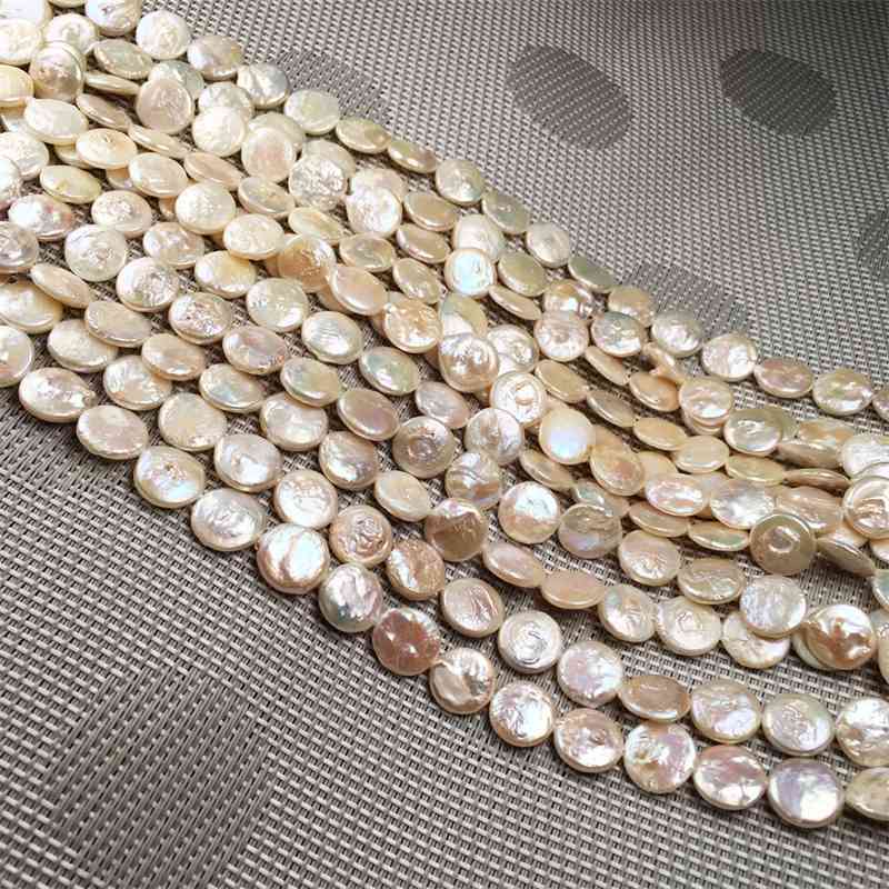 

Natural Freshwater Pearl Beading Round shape Isolation Punch Loose Beads For jewelry making DIY Necklace Bracelet Accessories
