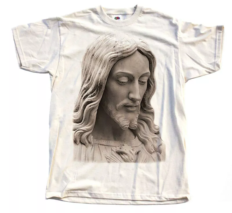

Sacred Heart Jesus Monument Christian T-shirt TEE Natural  M L XL 2XL 3XL 5XL, Mainly pictures
