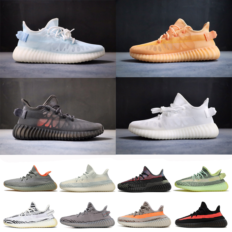 

Top Quality Running Shoes Mesh Unisex Spring and Fall Breathable Fluorescence Lace Up Men Women Sneakers Zebra Reflection Yeesy Size EUR 36-46, Color 10