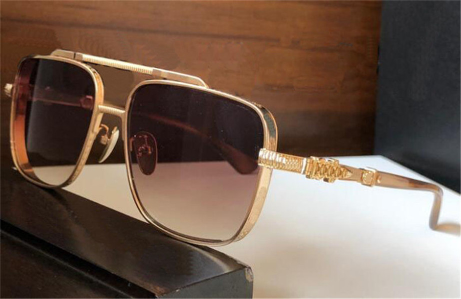 

fashion design sunglasses 8012 square titanium frame man popular and simple style retro versatile outdoor uv400 protective glasses