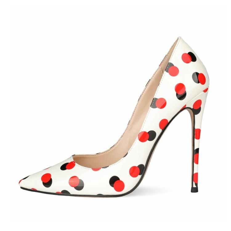 

Dress Shoes Red Dots High Heels Women Sexy Stilettos Pumps Wedding Pointed Toe Italian Shoe And Bag Set For Party In 34-45