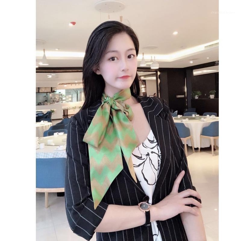 

Scarves 180*11cm Super Fashion 100% Silk Scarf Neckerchief Narrow Long