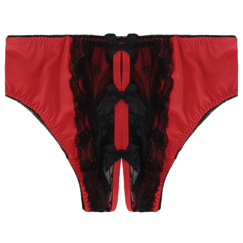 

Women's Panties 2023 Women Sexy Lingerie Open Lace Perspective Underwear Nightwear Underpants, Red