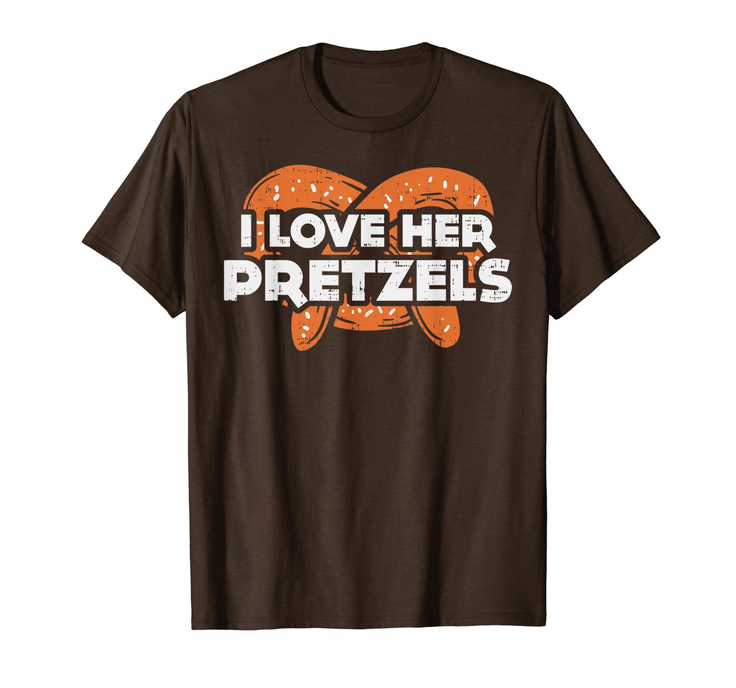 

oktoberfest couple shirt matching love her pretzels for him t-shirt, White;black