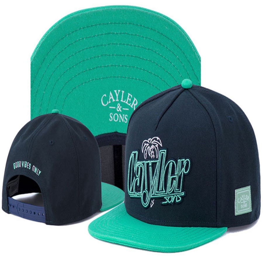 

Cayler & Sons GOOD VIBES ONLY tree Snapback Hats For Men Baseball Caps Hip Hop Hat Bone Fashion casquette gorras planas Adjustable