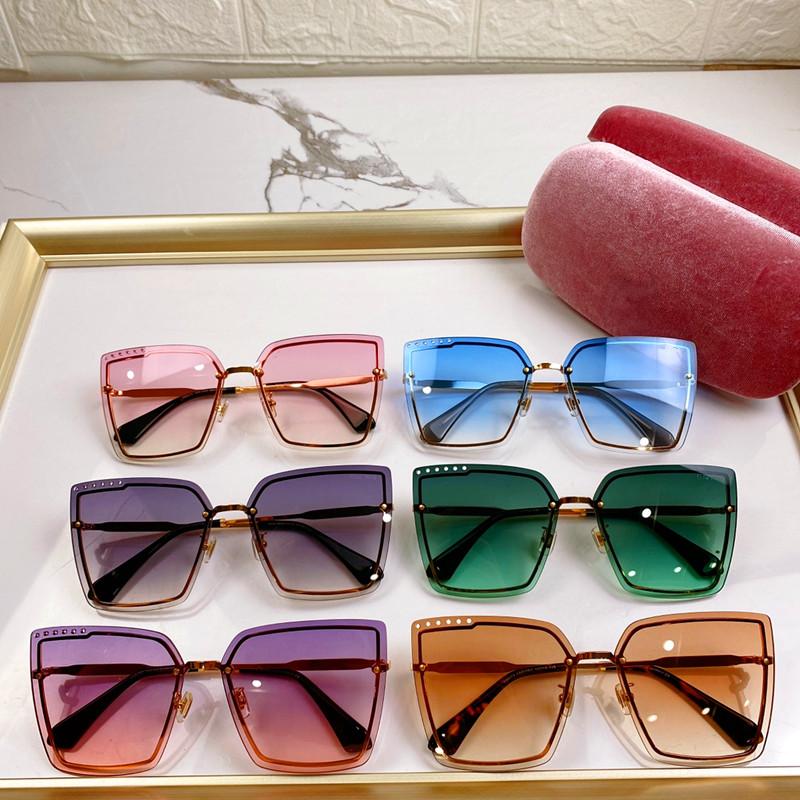 

Sunglasses Top Brand Design Vintage Round Frame Lady Charm Women Luxury Original Logo And Box