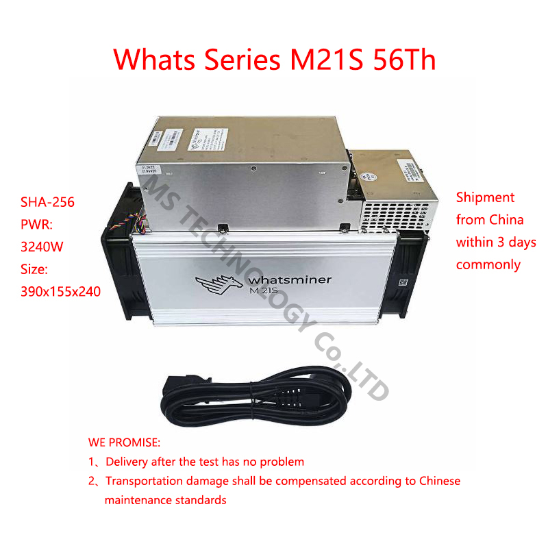 

In Stock Miner whatsminer m21s 56T 58T with Power supply