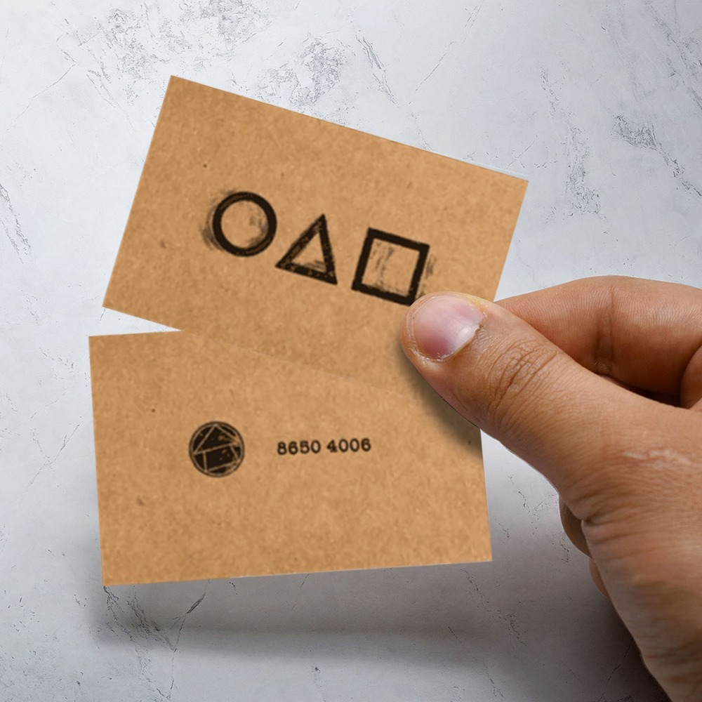 

NEW!!! 10PC TV Squid Game Invitation Card Cosplay Prop Game Card Accessories DHL Fast Shipping