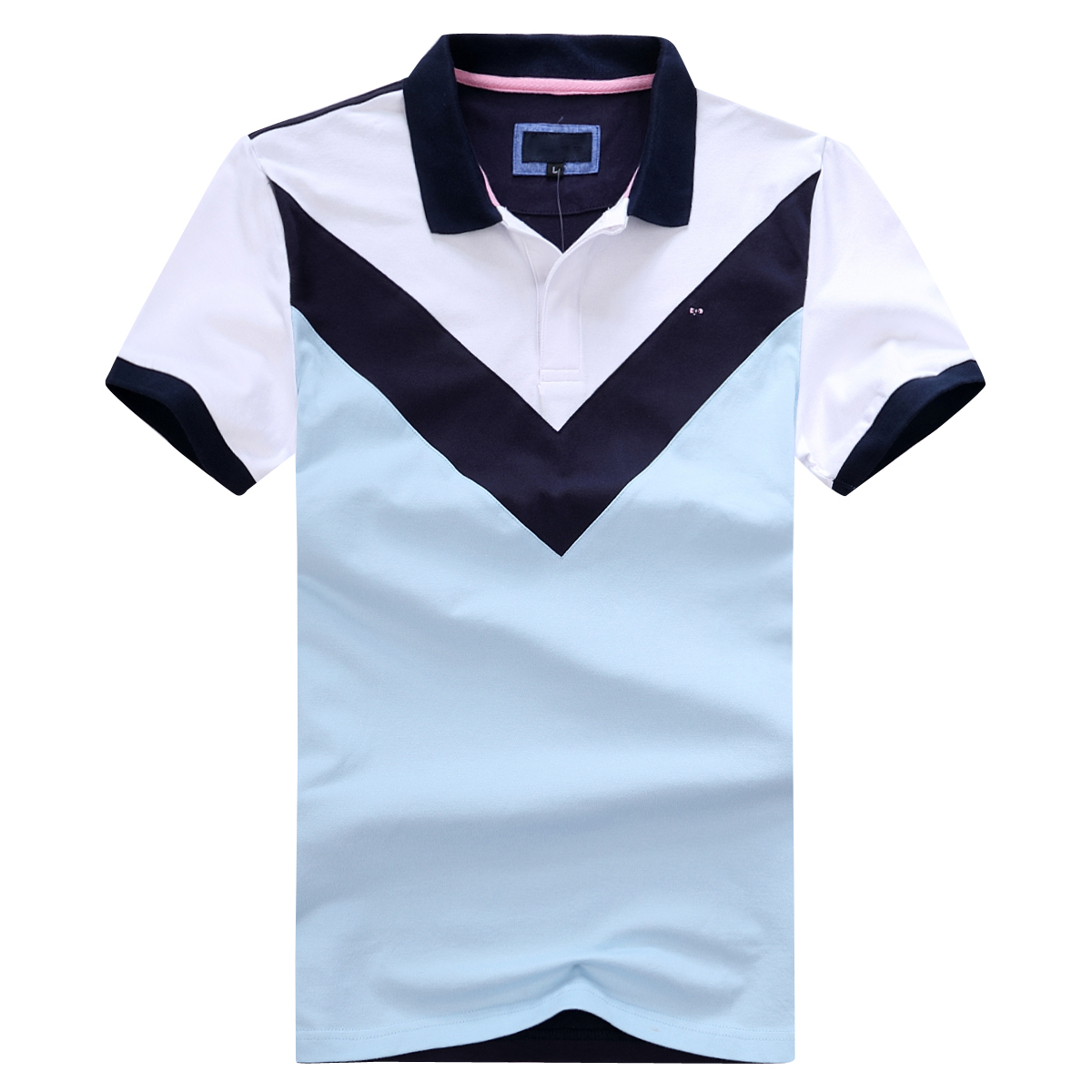 

2021 New Eden Summer Men Polo short Top Quality Patchwork Fashion casual Design Homme Men's France Style Big Size M to 3XL, White