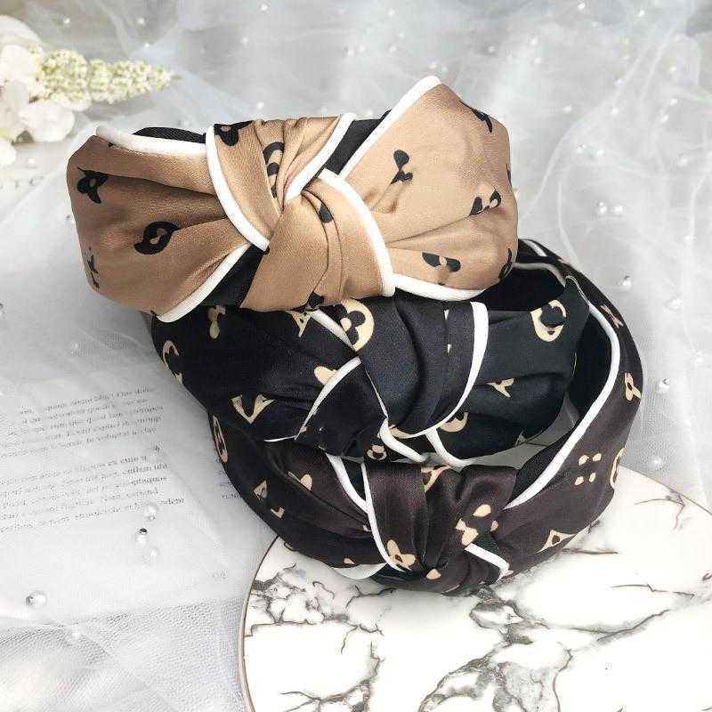 

Women Headband Ribbon Hairband Knotted Hairpin Hair Accessories Vintage Fashion trend 4 Colors Head Wrap Girls, Picture color