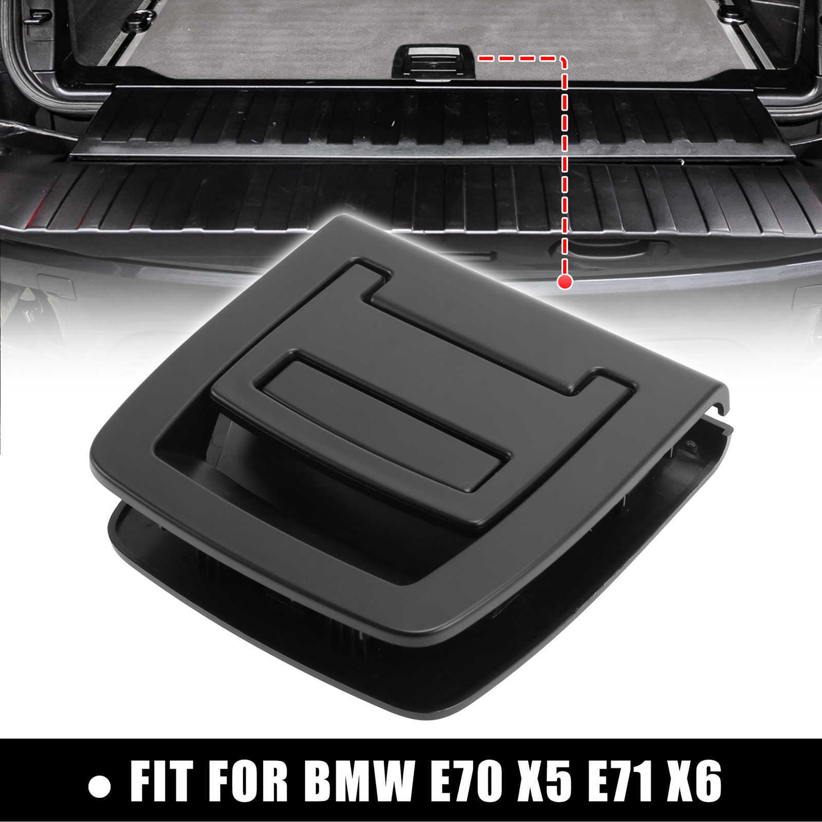 

Black beige Rear Car Trunk Tail Bottom Plate Mat Floor Carpet Handle 9120283 51479120283 for BMW E70 X5 E71 X6 2006-2014