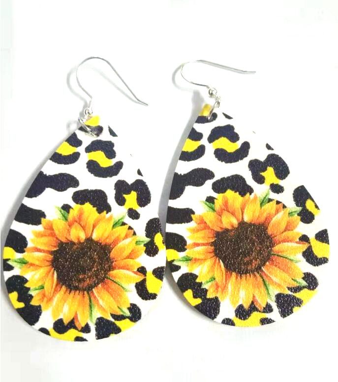 

Sunflower Cactus Drop Dangle Earrings 2021 Fashion Jewelry, Silver