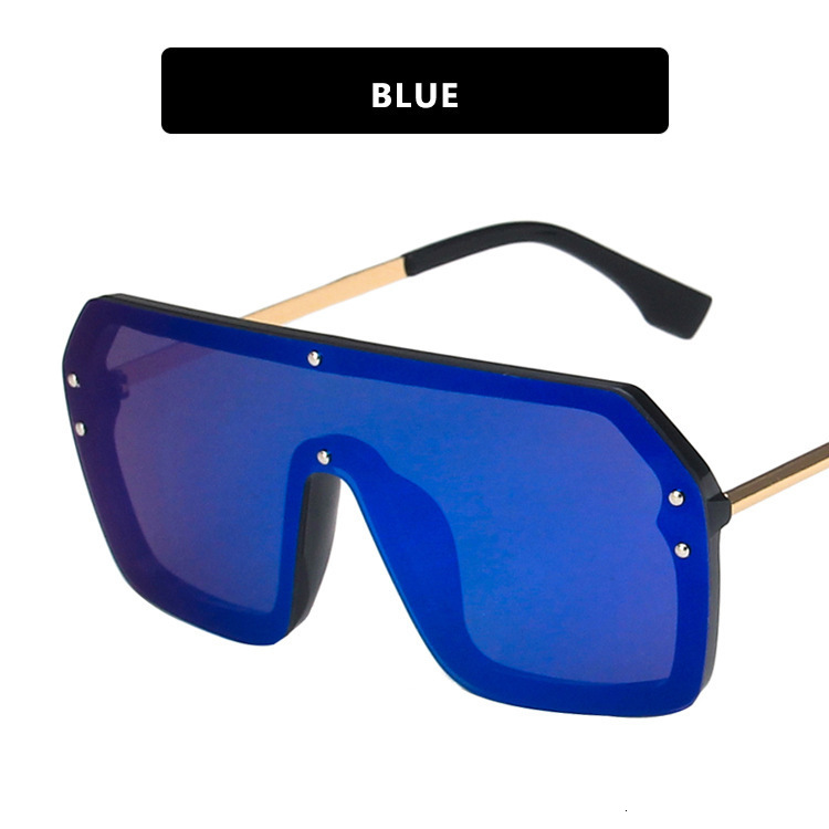 

Oversized FF Printed Sunglasses 2021 summer Men's and Women's Brand Luxury Fashion One-piece Sunshade Mirror Sports Beach UV400 driver, White;black