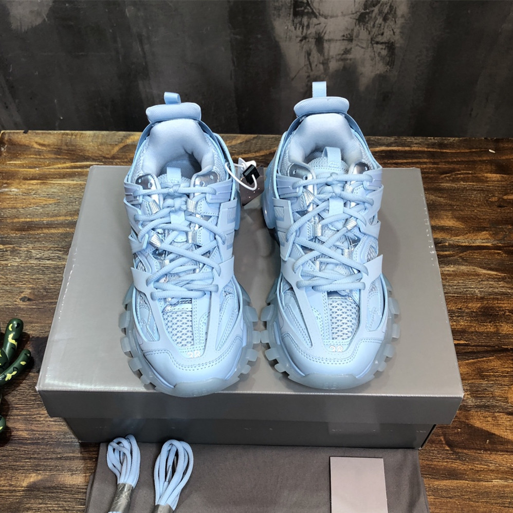 

Designer High Quality Paris Leather Casual Shoes Luxury Triple-S 3.0 Sneakers Thick Soles Non-slip Walking Shoe Couples Breathable Trainers Fashion Running Sneaker, Color1