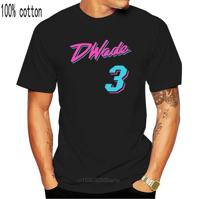 

Dwyane Wade Miami Vice City T-Shirt Colorful Tee Shirt