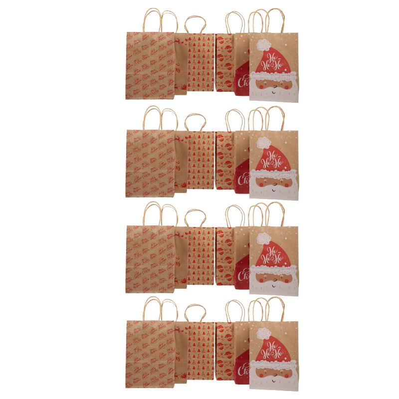 

Gift Wrap 24pcs Christmas Bags Xmas Paper Food Storage Wrapping