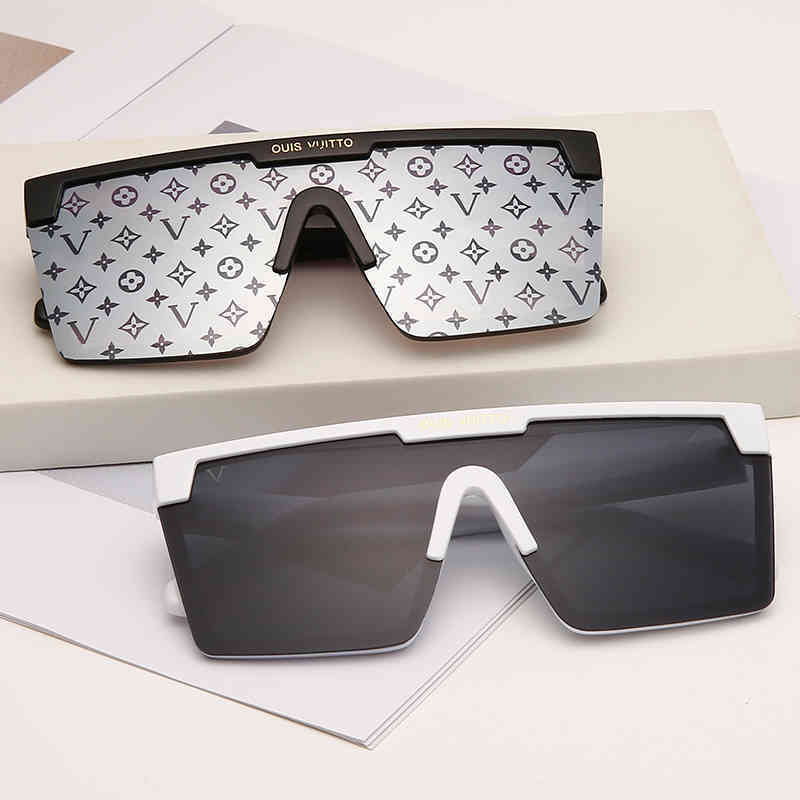 

2021 luxury brand design single objective sunglasses women's sunglasses place glasses women's journey driving shades gafas glasses, Silver