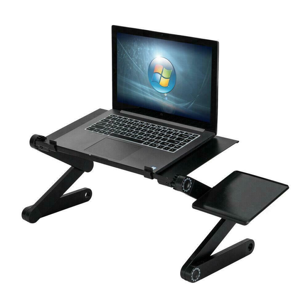 

Adjustable Laptop Notebook Fold Desk Table Stand Bed Tray with Cooling Fan NEW