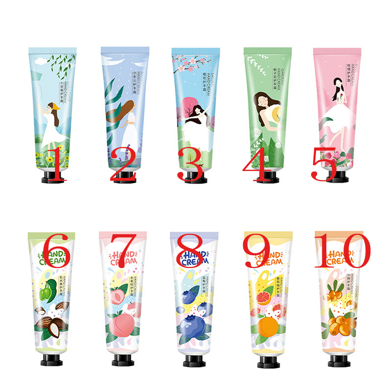 

30g Hand Cream Mini Cute Lotions Nourishing Feet Care Creams for Men Womem 10 types