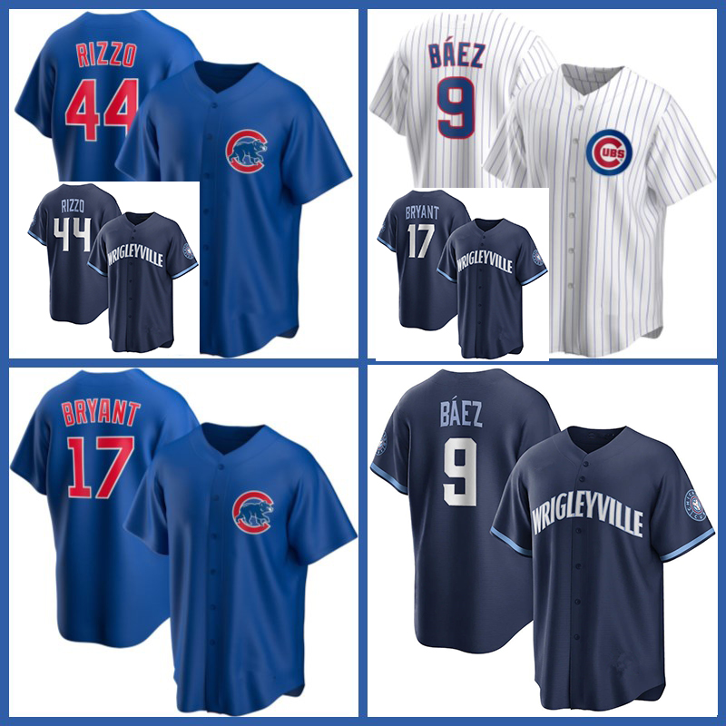 

Cubs Jerseys 44 Anthony Rizzo Javier Baez 17 Kris Bryant Kyle Schwarber Kyle Hendricks David Bote Baseball Custom Men Chicago Ian Happ Rafael Ortega Jason Heywa Men, Custom retro men jersey